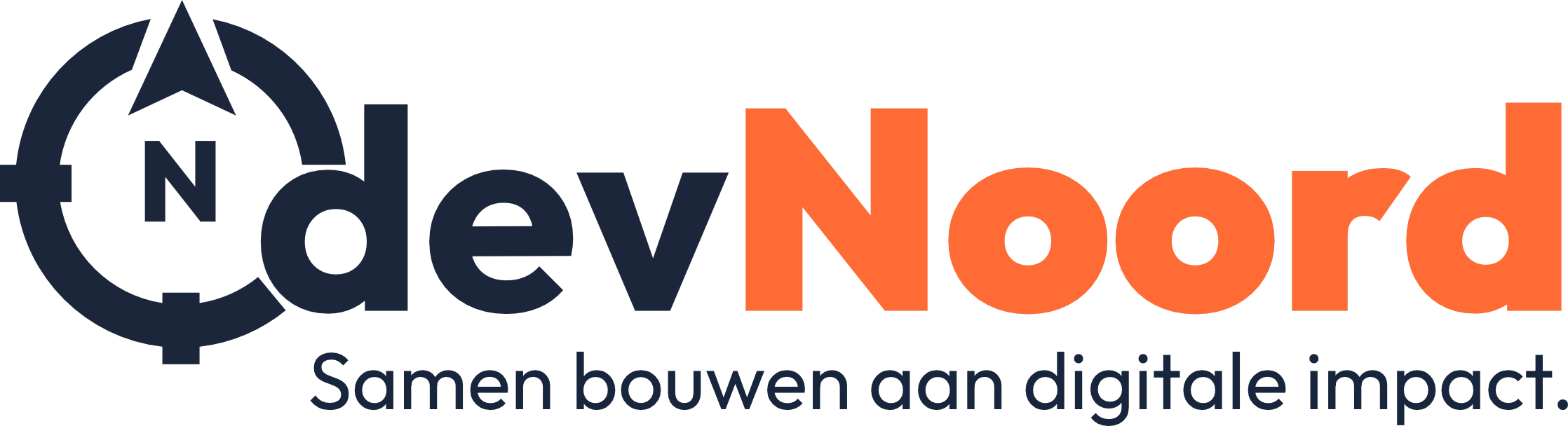 devNoord logo primair met slogan